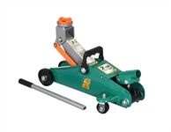 AIROTIC Heavy Duty Double Piston Hydraulic Trolley Jack 2 Ton | Hydraulic Trolley Jack, 2 Ton Capacity, 135-300mm Lifting Range, for Car, SUV & Workshop Use, LI-J2