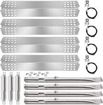 Criditpid Replacement Parts for Master Chef G45308, G45311, G45301, G45303, G45309 Grill Models. Barbecue Heat Shields, BBQ Burner Tubes, Crossover Tubes and Ignitors Kit.