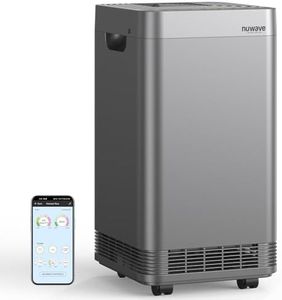 Nuwave Forever Plus Air Purifier for Home with Washable Filter, Massive Areas up to 3,210 Sq Ft, Never Replace Air Filter System, Zero Waste, Zero Filter Replacements, Smart WiFi, 18dB Ultra-Quiet