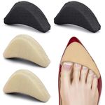 HOME CUBE 4 Pair / 8 Pc Soft Sponge Shoe Filler For Women Adjustable Tightener Pads Reusable Insoles Toe Filler Inserts for Loose Shoe High Heel Foot Pain Relief