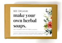 Bee Organik Make Your Own Herbal Soaps | Learn Soap Making through Easy Instructions | SLS & Paraben Free Soap | Makes 4 Soap Bars