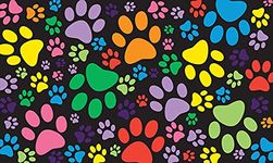 Toland Home Garden 800088 Soft Step Designer Mat, Standard, Puppy Paws, Multicolor