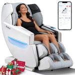 iBooMas 53.15" SL Track Massage Chair Full Body, 16 Auto & App Custom Modes Massage Chair with Auto Extend Footrest, 165° Zero Gravity, Full Body Airbag & Heating, Space Saving, No Assembly Required