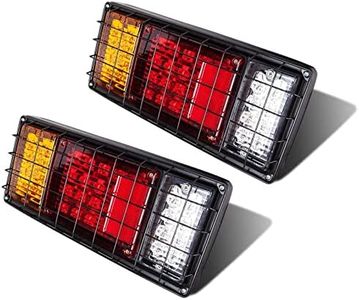 LIMICAR 40 LED Trailer Tail Lights Kit Waterproof, Trailer Lights with Reverse Turn Signal Brake Trailer Light Kit, Truck Tail Lights, Boat Trailer Lights For UTV UTE RV Camper Pickup (2 Pack)