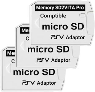 tunghey 3Pack SD2Vita 6.0 PS Vita Micro SD Memory Card Adapter, Ultimate 6.0 Version Compatible with PSV 1000/2000 3.65 HE-Nkaku En-so System (6.0)