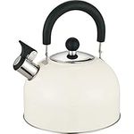 Prima 2.5L Stainless Steel Whistling Kettle in Cream 11124C Kitchen, 2.5 liters, Beige