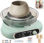 Mini Electric Pottery Wheel Ceramic Machine, Turntable Potter's Wheel for Kids Adults, Pottery Forming Machine with Clay Tool Set, DIY Pottery Kit for Beginners DIY Clay Art