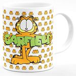 Chhaap Garfield Cartoon Mug 3D Design Hd Printed Microwave Safe Ceramic Coffee Mug Suitable Gift for Friend | Brother | Sister | Boyfriend | Girlfriend | Boys | Girls | Kids | Cousin (350 ml, White) (CR3 01)