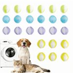 24 Pcs Pet Hair Remover for Washing Machine, Reusable Washing Balls, Lint Catcher for Clothes, Laundry Hair Removal Tool, Reusable Lint Remover Balls for Laundry Bedding Clothes