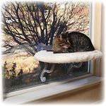 K & H Pet Universal Mount Kitty Sill Window Perch, Fleece