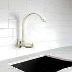 LIPKA Royal Sink Cock with Swivel Spout Faucet |PTMT Water Tap | Ivory Color|