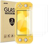 [3 Pack] Switch Lite Screen Protector, JOTO Tempered Glass Screen Film Guard Rounded Edge Real Glass Screen Protector for Nintendo Switch Lite 2019 -Clear