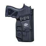 Taurus TH9C Holster, IWB Kydex for: Taurus TH9C Pistol Case - Inside Waistband Carry Concealed Holster TH9C Taurus Accessories Guns Pouch (Black, Right Hand Draw)