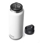 YETI Rambler 46 oz Bottle, Vacuum Insulated, Stainless Steel with Chug Cap, White