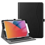 Fintie Case for iPad 9th / 8th / 7th Generation (2021/2020/2019) 10.2 Inch - [Corner Protection] Multi-Angle Viewing Stand Cover with Pocket & Pencil Holder, Auto Wake Sleep, Black