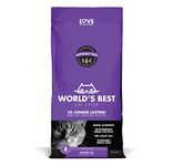 World's Best Cat Litter 28lb Multiple Cat Lavender Scented, Multiple Cat Lavender Scented,12.7 kg (Pack of 1) (Package may vary)