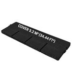 Premium Bitumen Roof Felt Shingles - 20 pcs / 34.44 ft² (3.2 m²), 39.37’’ x 13.39’’ (100cm x 34cm), Asphalt Roof Shingles for Shed - Weather Resistant & Heavy Duty Roofing Tiles - Graphite Colour