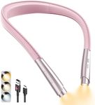 enclize LED Neck Reading Light, Book Light for Reading in Bed, Hands Free, 3 Brightness Levels, Lightweight Comfortable Design, Long Lasting, Perfect for Knitting,Crafting,Camping, Pink