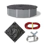 Blue Wave 21-ft Round Rugged Mesh Above Ground Pool Winter Cover