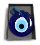 Primeone Evil Eye Beads,Lucky Charm,Nazar Boncuk,Glass Turkish Evil Eye, Greek Eye,Hanging Good Luck Protection,Evil Eye Wall Hanging,Handmade Blue Evil Eyes,Evil Eye Charm (5cm)