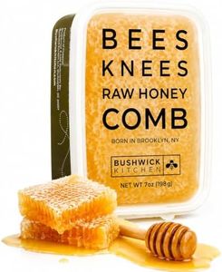 Bees Knees Raw Honeycomb, Double Sealed, 7oz