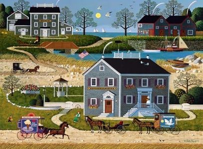 Buffalo Games - Charles Wysocki - The Whippersnappers of Cape Cod - 1000 Piece Jigsaw Puzzle for Adults Challenging Puzzle Perfect for Game Nights