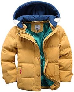 ValentinA Kids Winter Latest Thicken Hooded Jacket Warm Quilted Coat Casual Outdoor Cool Cute for Boys Girls Autumn Spring, Yellow