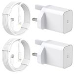 iPhone Charger, 2Pack Apple Fast Charging USB C with Lightning Cable Fast Charger Plug Cable USB C Power Adapter iPhone 14/13/12/11 Pro/Pro Max/XS Max/XS/XR/X/SE/8/iPad and More【Apple MFi Certified】