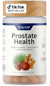 Snap Supplements Prostate Health Support Supplement - Natural Prostate Supplements for Men with Organic Saw Palmetto Extract & Turmeric, Prostate Support, Urinary Tract Health (90 Capsules)
