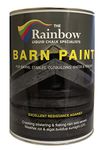 Rainbow Chalk Markers Garden Wood Paint - 2.5L Brown | Matte Water-Based Shed, Barn, Exterior Wall & Wooden Building Paint | Durable Acrylic Coating Prevents Mould & Unlikely to Flake, Crack or Fade