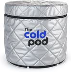 The Cold Pod XL Ice Bath Tub Cover: Insulated and Silver UV Heat Reflective Cold Plunge Tub Cover, Waterproof and Zip Up All Weather Resistant Protective Lid