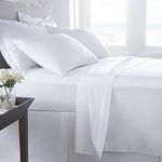 RayyanLinen 100% EGYPTIAN COTTON 200 THREAD COUNTS FITTED SHEET 9" DEPTH (WHITE, KING)