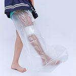 Waterproof Kids Cast Cover long Leg for Shower Child Wound Barrier Bandage Protector for Bath,Watertight Cast Bag for Foot Ankle Orthopedic Boot, Keep Casts Bandage Dry