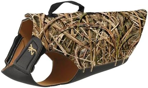 Browning Camo Neoprene Dog Vests, Full Coverage Hunting Dog Vest with Flexible Chest Plate, Realtree MAX-5 (5mm), Medium