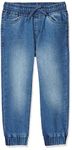 Amazon Brand - Jam & Honey Boys Slim Fit Stretchable Jogger Jeans (Elasticated Waist Band) Med Blue