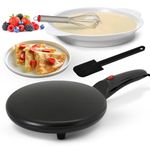 Nutrichef Pkcrm08 Crepe Maker, Black,800 Watts