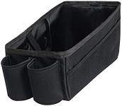 FH Group E-Z Travel Multi-Use Car Organizer with Cup Holders | Back Seat Storage Black