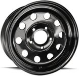 Allied Wheel 27B Black Mod 13X4.5 5X4.5 Trailer Wheel, Durable Gloss Black Finish Steel Wheel for Trailers, Protective E-Coating