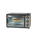 Borosil Pro 19 Liters Oven Toaster & Griller, Motorised Rotisserie, Stay-on Function, 5 Heating Modes, Black