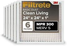 Filtrete Clean Living Basic Dust AC Furnace Air Filter, MPR 300, 24 x 24 x 1-Inches, 6-Pack