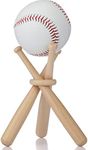 Baseball Stand Holder Wooden Baseba