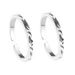 CLARA 925 Sterling Silver Mila Toe Rings Pair | Size Adjustable | Gift for Women and Girls