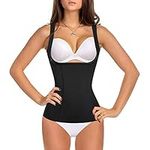 Gotoly Women's Waist Cincher Tummy Control Shapewear Compression Vest Invisible Body Shaper (Black, L)