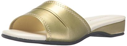 Daniel Green Women's Dormie Slipper Gold Size: 6.5 UK