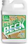 Restore-A-Deck Semi-Transparent Wood Stain for Decks, Fences & Wood Siding – Easy Maintenance Penetrating Finish for Old & New Wood – Same Day Prep & Stain Application (2.5 Gallons, Cedar)