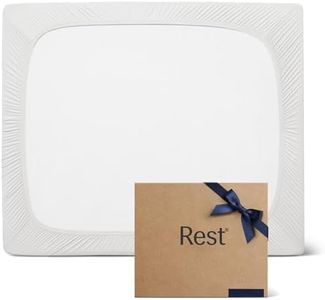 REST® Evercool®+ Fitted Sheet, Full Size, Arctic White, 15" Deep (up to 18’’), Breathable Bedding for Hot Sleeper and Night Sweats, Bed Sheet with Ionic+ Self-Cleaning Silver Yarn for Sensitive Skin