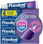 Fixodent Plus Denture Adhesive Cream 2 oz (Pack of 4)