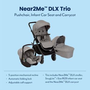Graco Near2Me DLX Trio Travel System – Ash Grey