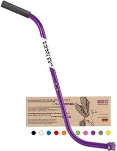 PROMETHEUS BICYCLES Barre velo enfant | Barre de guidage velo | Barre traction velo enfant | Barre de poussée velo enfant universelle - divisible antidérapante stable (violet)