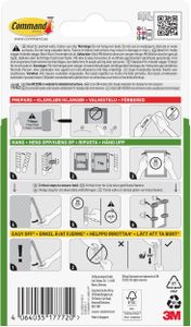 Command Large Hanging Strips, White – Damage-Free Wall Mounting